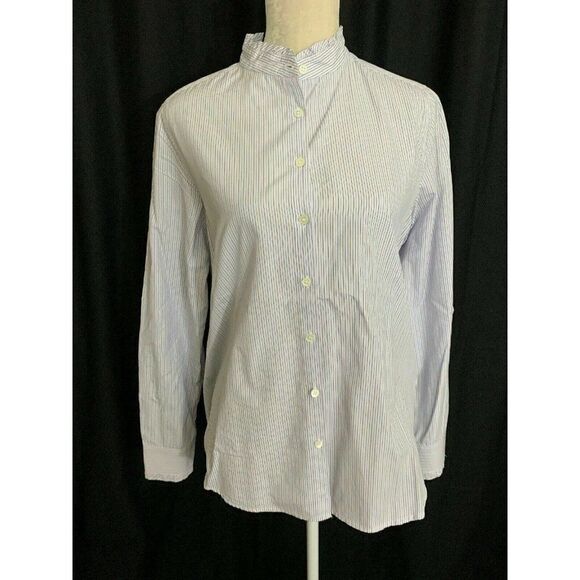 J Crew Striped Long Sleeve dress shirt top - Picture 1 of 7
